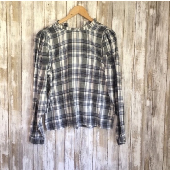Universal Thread Tops - NWT Universal Thread Blue Plaid Blouse